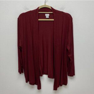 Habitat Womens Red Long Sleeve Pleated Detail Poppy Button Down Tunic Blouse XL
